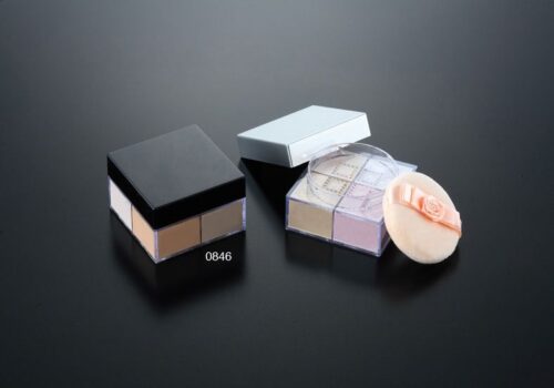 0846
Multi-Color Square Loose Powder Jar with Sifter