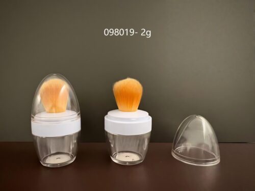 098019
Shaped Loose Powder Jar with Applicator and Sifter