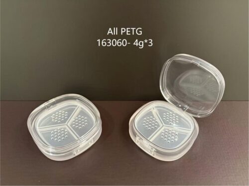 163060-4.0g-Multi-Sifter-Push-Button_Closure-PP_PE_PET_PETG-Eco_S-Free 163060
Multi-Color Loose Powder Case with Sifter, S-Free and Mono-Material