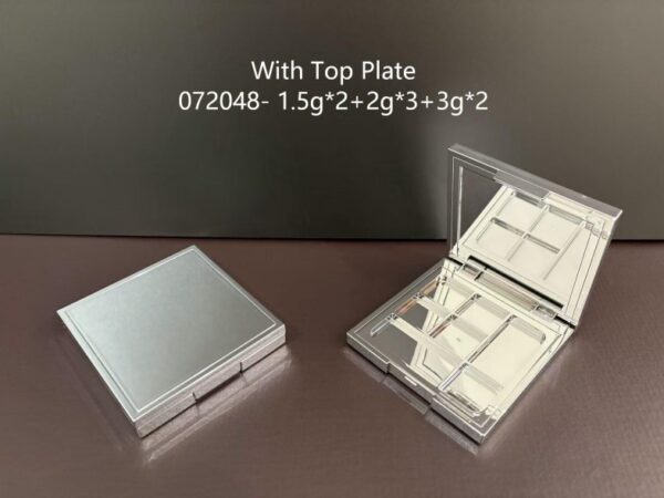 072048
Multi-Color Square Compact with Mirror and Deco Top and Top Plate