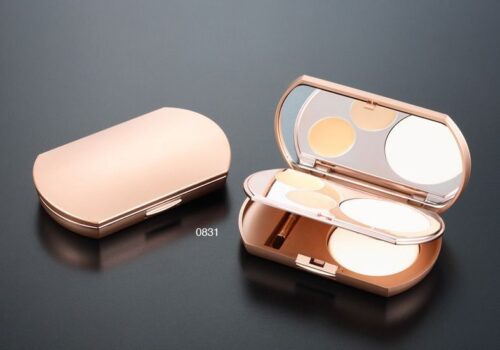 ct 0831
Multi-Color Shaped Compact with Mirror and Center Plate
