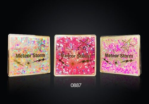 ct 0887
Multi-Color Square Compact with Mirror and Deco Top