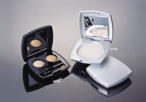 0919A-505-9.74g-Single-With-Mirror-Snap-Closure-.jpg 0919A
Two-Color Shaped Compact with Mirror