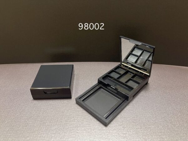 098002
Multi-Color Square Compact with Mirror and Drawer and Snap Closure