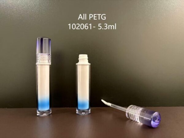 102061
Lipgloss with Applicator and Double-Wall and Screw Closure and Regular Wand, S-Free and Mono-Material and Eco