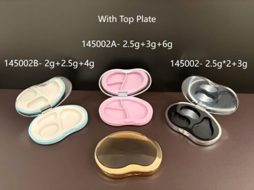 145002
Multi-Color Shaped Compact with Mirror and Deco Top and Top Plate