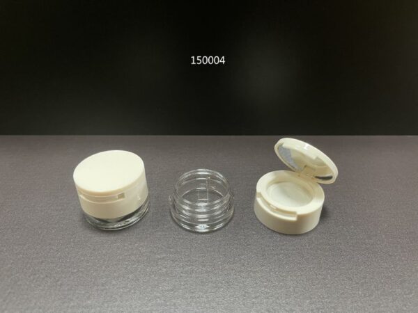 150004-1.3g-Multi-With-Mirror-Screw-Closure-Hand.jpg 150004
Multi-Color Jar with Mirror, Stackable