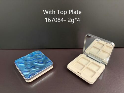 167084
Multi-Color Square Compact with Mirror and Deco Top and Top Plate