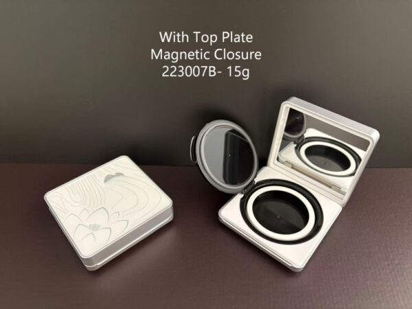 223007B
Square Cushion with Mirror and Deco Top and Center Plate and Top Plate, Refillable