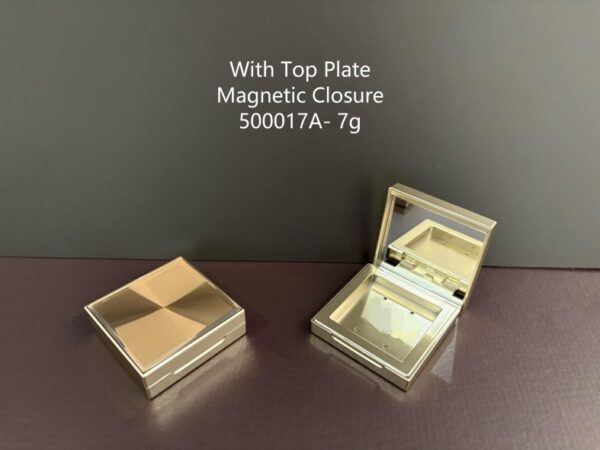 500017A
Square Compact with Mirror and Deco Top and Top Plate