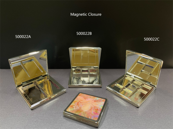 500022A
Multi-Color Square Compact with Mirror and Deco Top