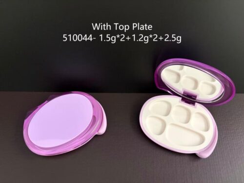 510044
Multi-Color Shaped Compact with Mirror and Deco Top and Top Plate