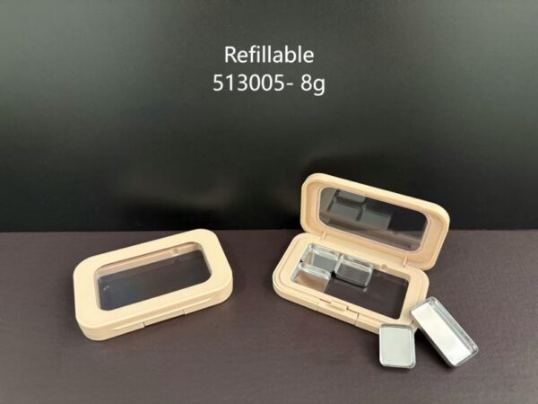 513005
Square Compact with Mirror, Refillable