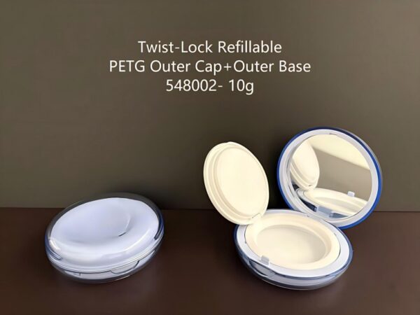 548002-10.0g-Single-With_Mirror_Double-Wall-Snap_Closure-PP_ABS_AS-Refillable 548002
Cushion with Mirror and Double-Wall, Refillable