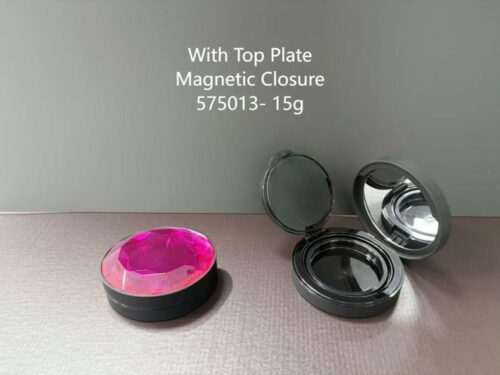 575013-15.0g-Single-Deco-Top_With_Mirror-Push-Button_Closure-PP_ABS-Refillable 575013
Cushion with Mirror and Deco Top and Top Plate, Refillable