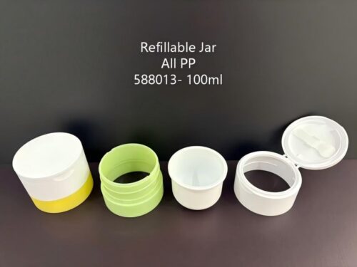 588013
Jar with Applicator, S-Free and Mono-Material and Refillable