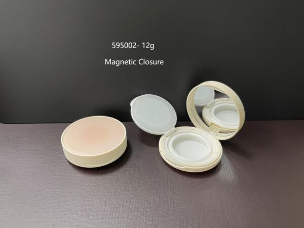 595002-12.0g-Single-Deco-Top_With_Mirror-Magnetic_Closure-PP_PE_ABS_AS-Refillable 595002
Cushion with Mirror and Deco Top, Refillable