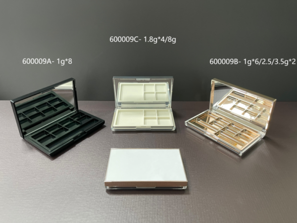 600009B
Multi-Color Square Compact with Mirror and Deco Top