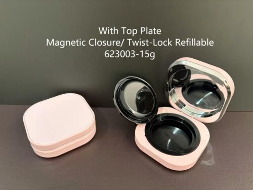 623003
Square Cushion with Mirror and Deco Top and Top Plate, Refillable