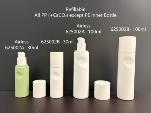 625002B-100
Bottle with Airless, S-Free and Refillable and Eco