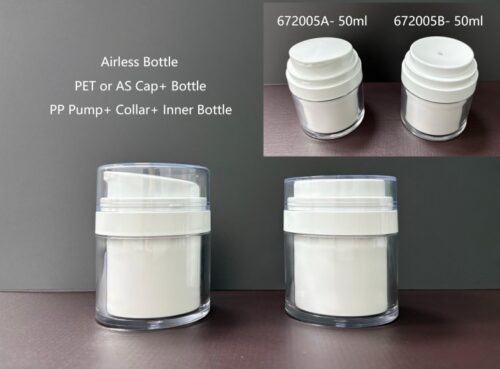 672005A
Bottle with Airless and Double-Wall, Refillable