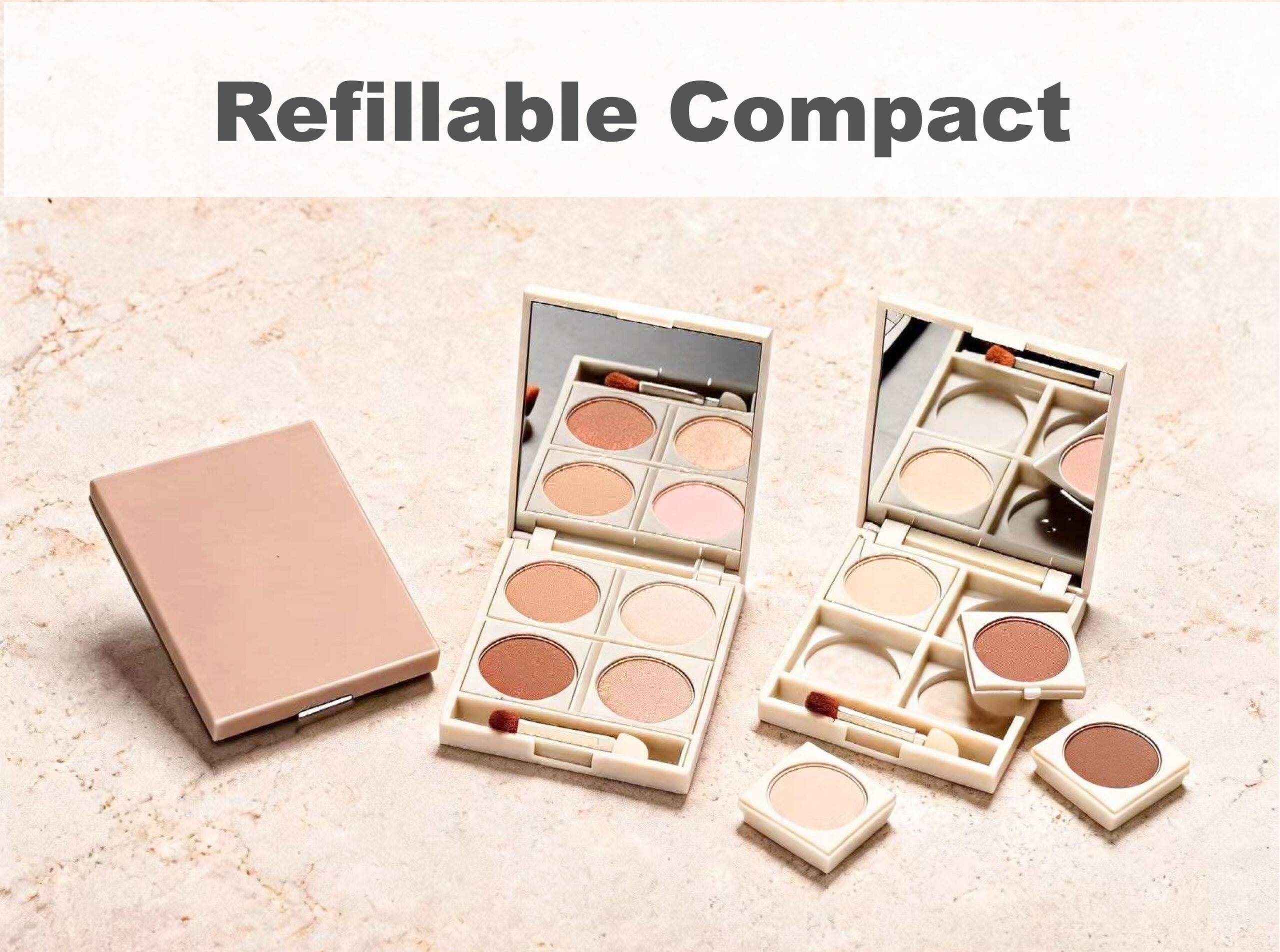 Refillable compact packaging solution
