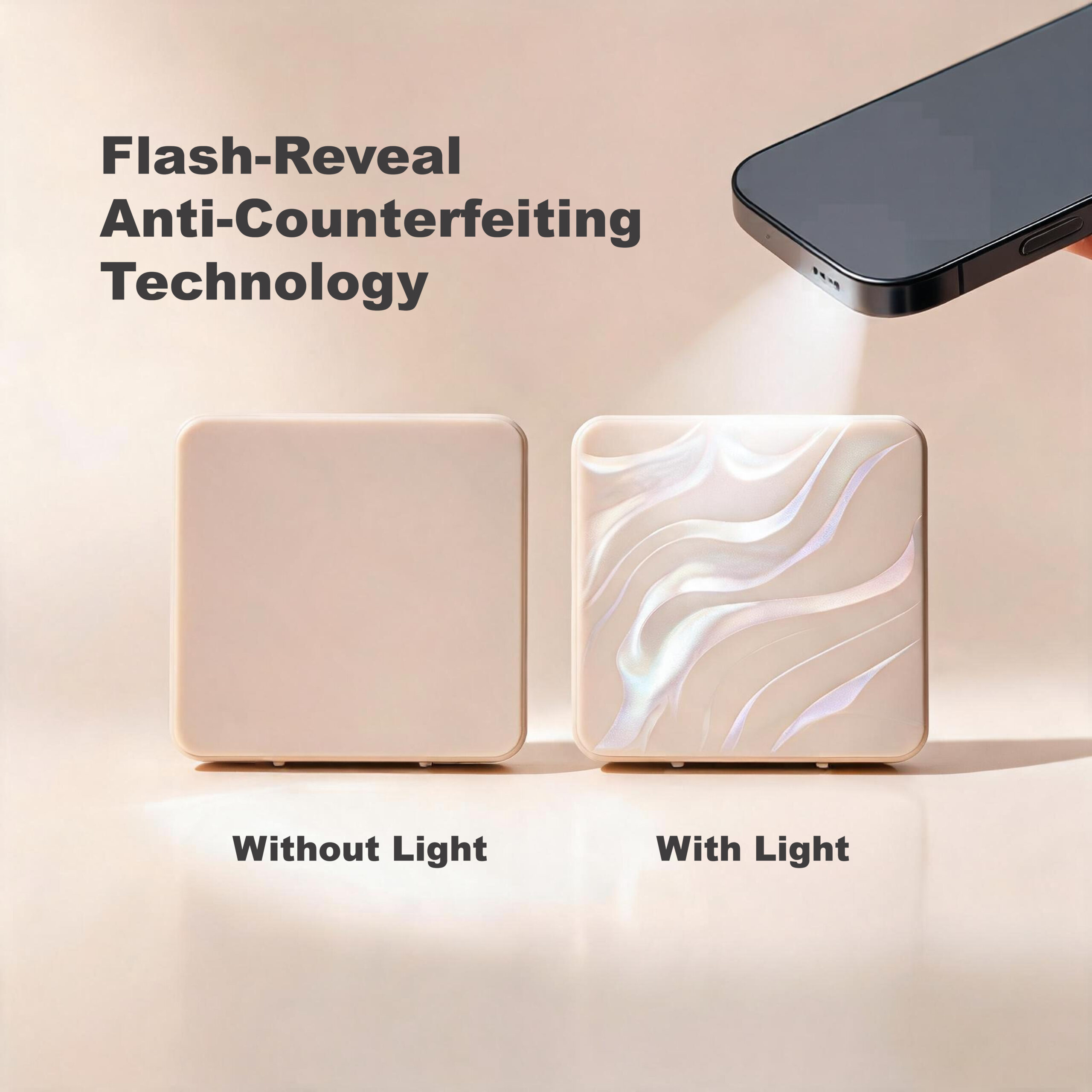 Flash-Reveal Anti-Counterfeiting Technology